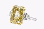 17.25 Carat Round Brilliant Diamond Ring | Fancy Yellow | 18K Gold - Image 5