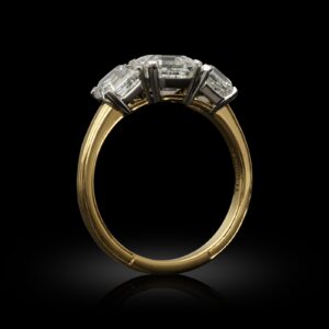 3.12 Carat Asscher Diamond Ring | Brilliant White | 18K Gold | A Classic Statement