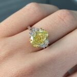 3.02 Carat Oval Diamond Ring | Fancy Yellow | 14K White Gold | Rare Fancy-Color Splendour