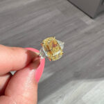 3.06 Carat Cushion Statement | Fancy Yellow | 14K White Gold | A Crown-Worthy Fancy Rarity - Image 2