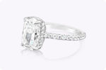 3.01 Carat Cushion Diamond Ring | Brilliant White | 18K Gold | Effortless Elegance - Image 5