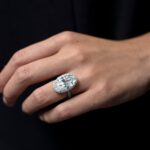 10.09 Carat Oval Halo Diamond Ring | Brilliant White | 18K Gold | Unparalleled Brilliance