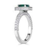 1.75 Carat Emerald Diamond Ring | 14K White Gold | Elegant Sparkle - Image 4