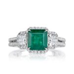 2.57 Carat Emerald Diamond Ring | 14K White Gold | A Classic Statement