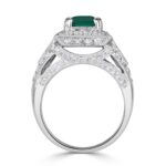 2.66 Carat Emerald Diamond Ring | 14K White Gold | Modern Nobility - Image 4