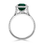 2.7 Carat Emerald Diamond Ring | 14K White Gold | Effortless Elegance - Image 3