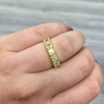 Round Brilliant Eternity Band | Fancy Yellow | 14K White Gold | Colour-Collector’s Treasure - Image 3