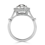 1 Carat Cushion Diamond Ring | Brilliant White | 14K White Gold | Elegant Sparkle | Heirloom - Image 4