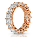 6.34 Carat Princess Band | Brilliant White | 18K Rose Gold | Timeless Brilliance | Signature - Image 2