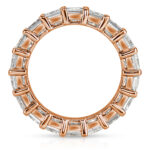 6.34 Carat Princess Band | Brilliant White | 18K Rose Gold | Timeless Brilliance | Signature - Image 3