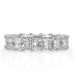 6.34 Carat Princess Band | Brilliant White | 18K White Gold | Timeless Brilliance