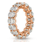 6.45 Carat Oval Band | Brilliant White | 18K Rose Gold | Refined Grandeur | Heirloom - Image 3