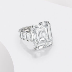 6.5 Carat Assher Cut Statement | Brilliant White | VVS | 14K White Gold