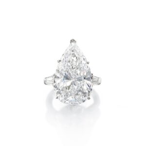 6.5 Carat Pear Statement | Brilliant White / D color | VVS | 14K White Gold