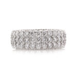 6.5 Carat Round Brilliant Band | Brilliant White | 18K White Gold | Signature Sophistication - Image 2