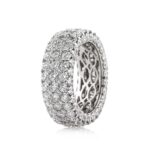 6.5 Carat Round Brilliant Band | Brilliant White | 18K White Gold | Signature Sophistication - Image 3