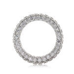 6.5 Carat Round Brilliant Band | Brilliant White | 18K White Gold | Signature Sophistication - Image 4
