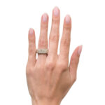 6.5 Carat Round Brilliant Band | Brilliant White | 18K White Gold | Signature Sophistication