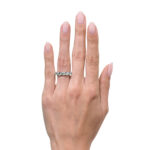 6.55 Carat Round Brilliant Band | Brilliant White | 18K Gold | Radiant Elegance - Image 4