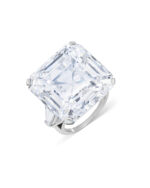 6 Carat Assher Cut Statement | Brilliant White | VVS | 14K White Gold | Purity in Perfection - Image 2