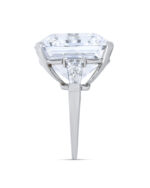 6 Carat Assher Cut Statement | Brilliant White | VVS | 14K White Gold | Purity in Perfection - Image 3