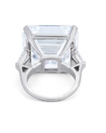 6 Carat Assher Cut Statement | Brilliant White | VVS | 14K White Gold | Purity in Perfection - Image 5