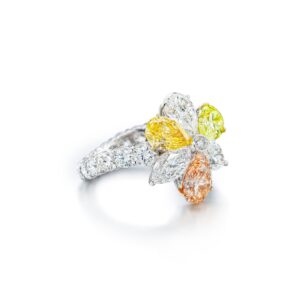 6 Carat Round Brilliant Statement | Fancy Yellow | 14K White Gold