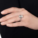 6 Carat Emerald-cut Statement / I color | SI | 14K White Gold | Refined Grandeur