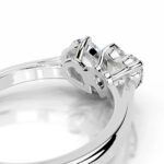 6 Carat Heart Shape Toi Et Moi Diamond Ring | Brilliant White | VS | 14K White Gold - Image 2