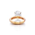 6 Carat Oval Statement | Type IIa | Brilliant White / D color | FL/IF | 14K White Gold - Image 3