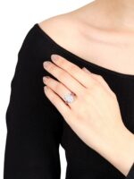 6 Carat Oval Statement | Type IIa | Brilliant White / D color | FL/IF | 14K White Gold - Image 4