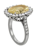 6 Carat Oval Statement | Fancy Yellow | 14K White Gold | Rare Fancy-Color Splendour - Image 3