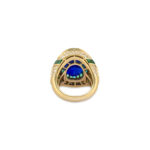 6 Carat Oval Statement | Royal Blue Sapphire | 14K White Gold | Radiant Elegance - Image 4