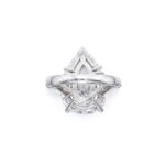 6 Carat Pear Statement | Brilliant White / J color | SI | 14K White Gold | Radiant Elegance - Image 2