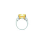 6 Carat Radiant Statement | Fancy Yellow | 14K White Gold | Sunlit Royal Radiance - Image 4