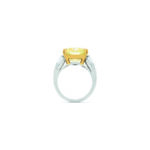 6 Carat Radiant Statement | Fancy Yellow | 14K White Gold | Sunlit Royal Radiance - Image 5