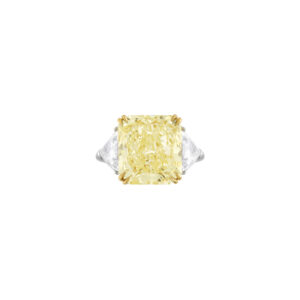 6 Carat Radiant Statement | Fancy Yellow | 14K White Gold | Sunlit Royal Radiance