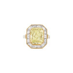 6 Carat Radiant Statement | Fancy Yellow | 14K White Gold | Colour-Collector’s Treasure