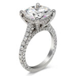 6 Carat Round Brilliant Statement | Brilliant White | SI | 14K White Gold | Refined Grandeur - Image 2