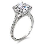 6 Carat Round Brilliant Statement | Brilliant White | SI | 14K White Gold | Refined Grandeur - Image 4