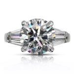 6 Carat Round Brilliant Statement | Brilliant White | VS | 14K White Gold - Image 2
