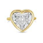 6 Carat Heart Shape Statement | Brilliant White / D color | SI | 14K White Gold - Image 3