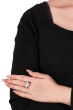 6 Carat Heart Shape Statement | Brilliant White / G color | VS | 14K White Gold - Image 4