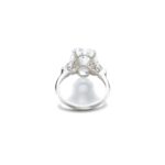 6 Carat Oval Statement | Brilliant White | VVS | 14K White Gold | Precision-Cut Radiance - Image 3