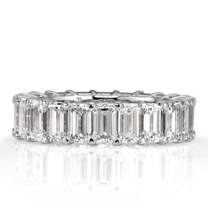 6 Carat Emerald Band | 18K Gold | Timeless Brilliance | Collector-Grade