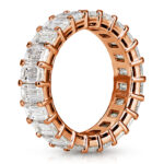 6 Carat Emerald Band | 18K Rose Gold | Signature Sophistication - Image 2