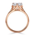 3 Carat Pear Diamond Ring | Brilliant White | 14K White Gold | Modern Nobility | Signature - Image 3