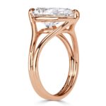 3 Carat Pear Diamond Ring | Brilliant White | 14K White Gold | Modern Nobility | Signature - Image 4