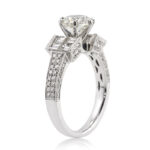 1 Carat Round Brilliant Diamond Ring | Brilliant White | 14K White Gold | Refined Light - Image 3