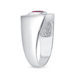 1.5 Carat Princess Statement | Ruby Red | 14K White Gold | Elegant Sparkle | Collector-Grade - Image 3